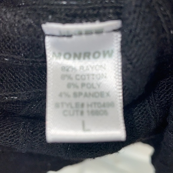 Monrow Sweet Black Sweater Size L.  FF - Picture 4 of 5